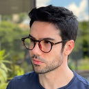 Armação de Grau Forma Redonda Tartaruga