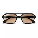 Óculos de Sol Milano Retangular Preto Fosco
